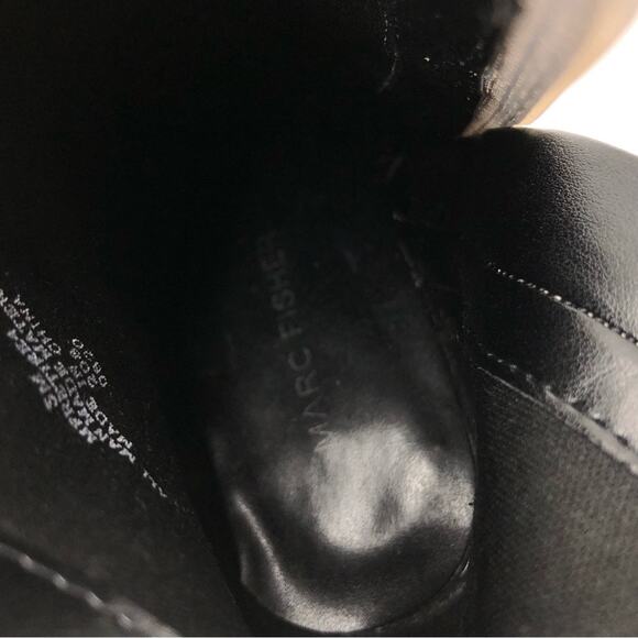 MARC FISHER Retire Snake Print Ankle Bootie Cream Brown 5 - Picture 7 of 11